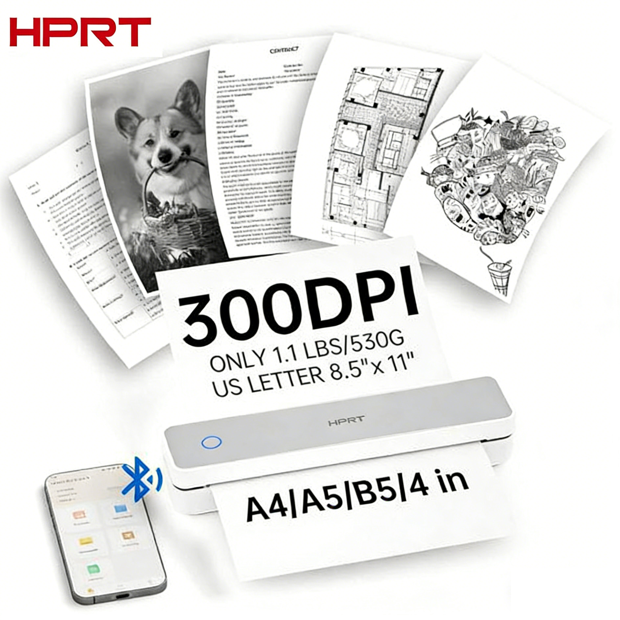 Commercial Printing Paper - HPRT MT610-Pro A4 Thermal Printer 300DPI