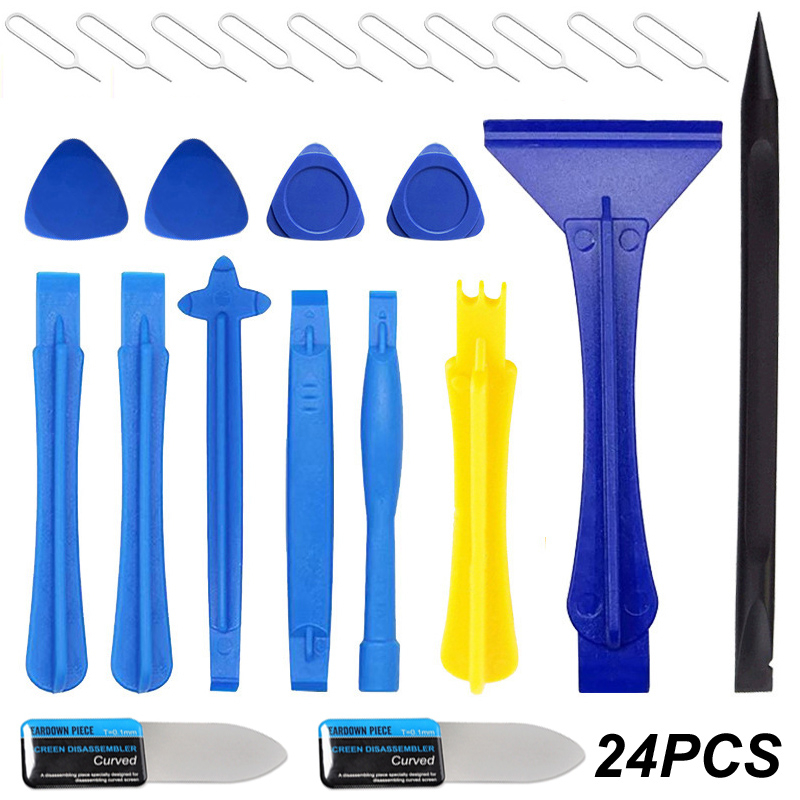 Screen Printing Squeegee - 24PCS/Set Plastic Pry Bar Blade Curved