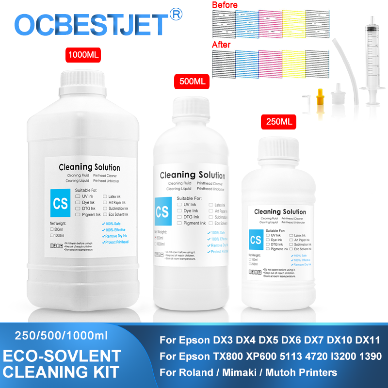 Eco-Solvent Ink Cleaning Solut - Print Head Cleaning Kit ulasan dan harga