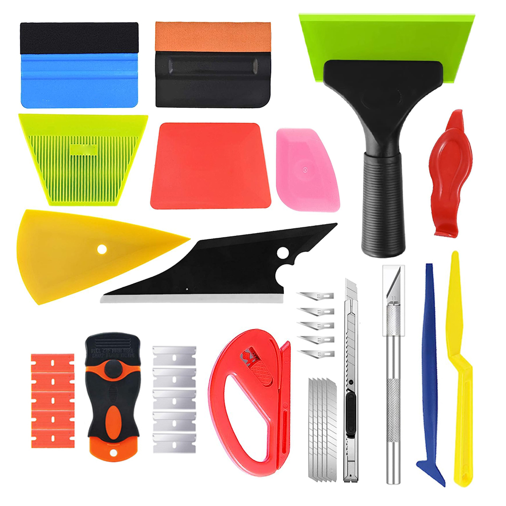 40Pcs Car Window Tint Kit Viny - Screen Printing Squeegee ulasan dan harga