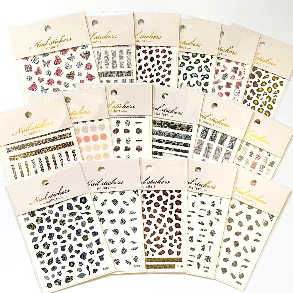 1 Sheet Leopard Sticker 3D Sli - Commercial Printing Paper ulasan dan harga