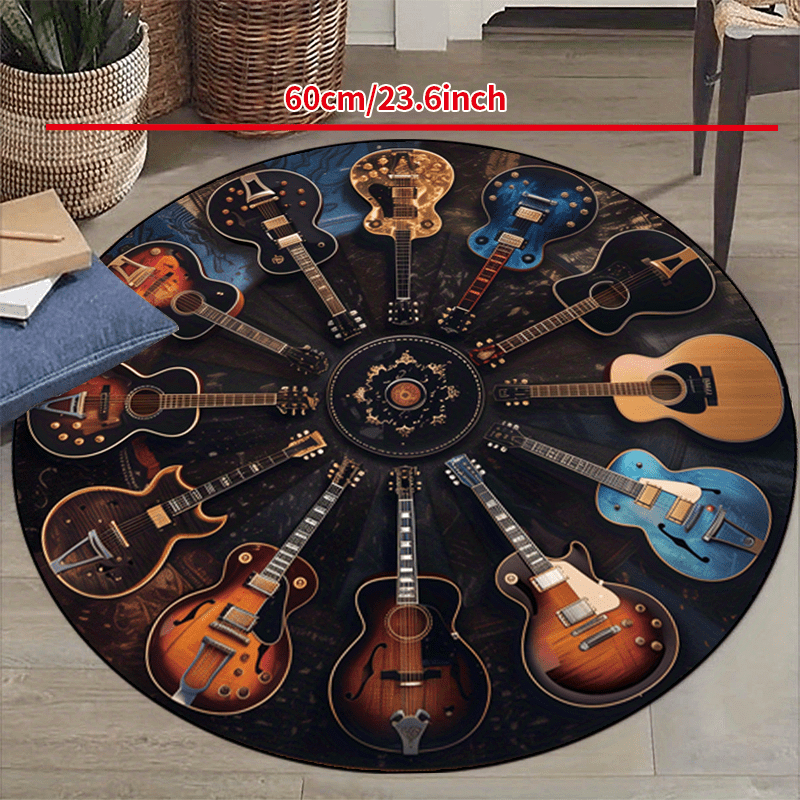 VIKAMA Rock Guitar Round Area  - Commercial Printing Products ulasan dan harga