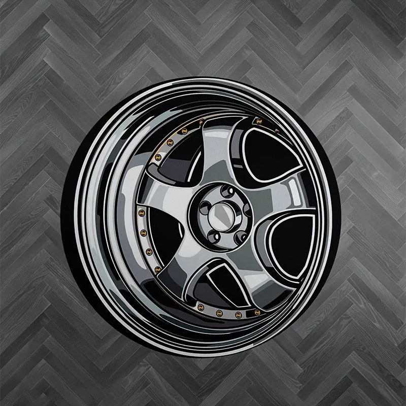 VIKAMA Car Wheel Rim Round Are - Commercial Printing Products ulasan dan harga