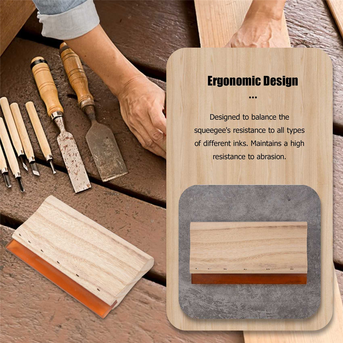 8 inch Silk Screen Printing Pr - Screen Printing Squeegee ulasan dan harga