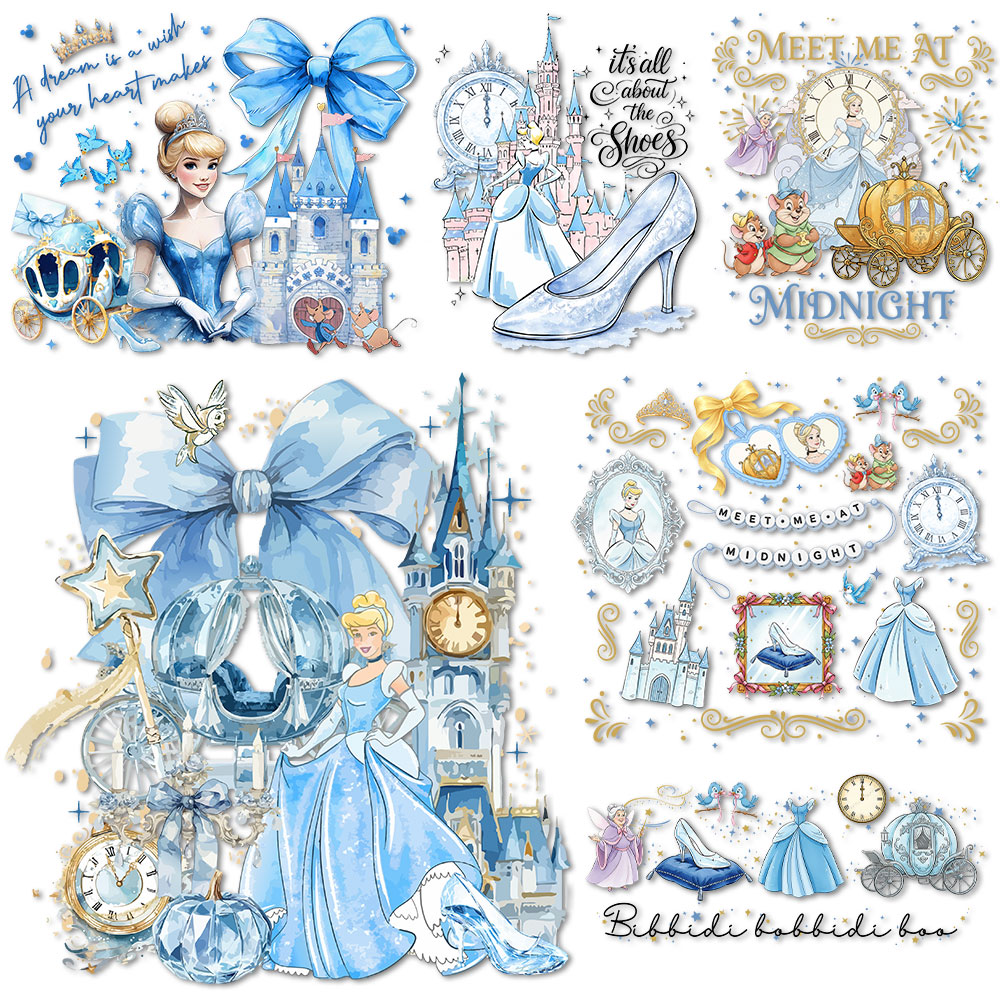 Cinderella Crystal shoes Iron  - Printable Heat Transfer Vinyl ulasan dan harga