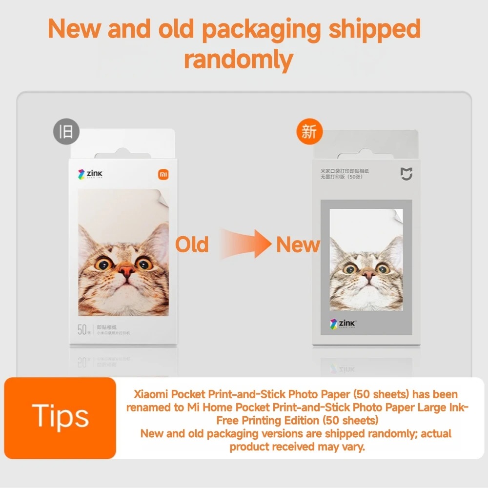 Original Xiaomi ZINK Pocket Pr - Commercial Printing Paper ulasan dan harga