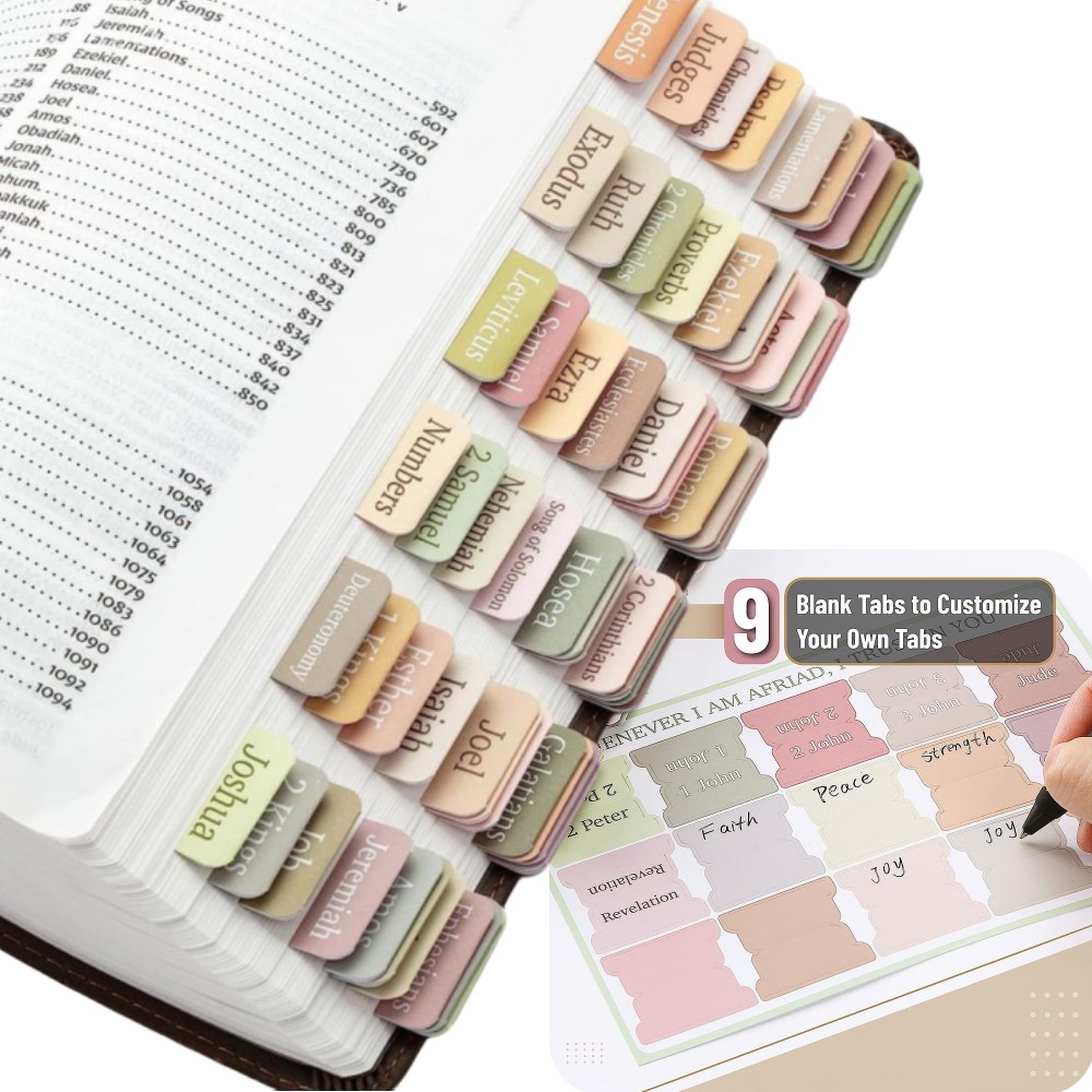 5 Sheets(75pcs) Bible Tabs Lar - Commercial Printing Paper ulasan dan harga