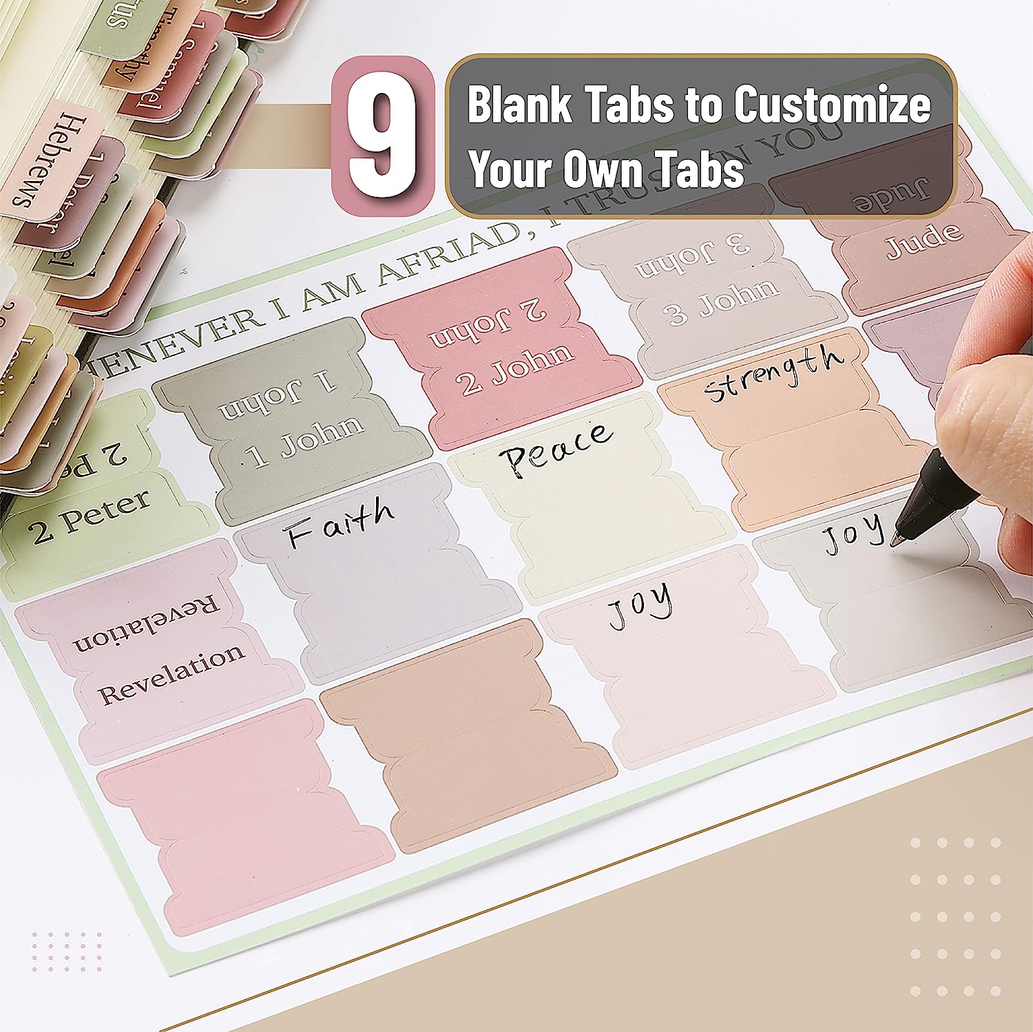 5 Sheets(75pcs) Bible Tabs Lar - Commercial Printing Paper ulasan dan harga