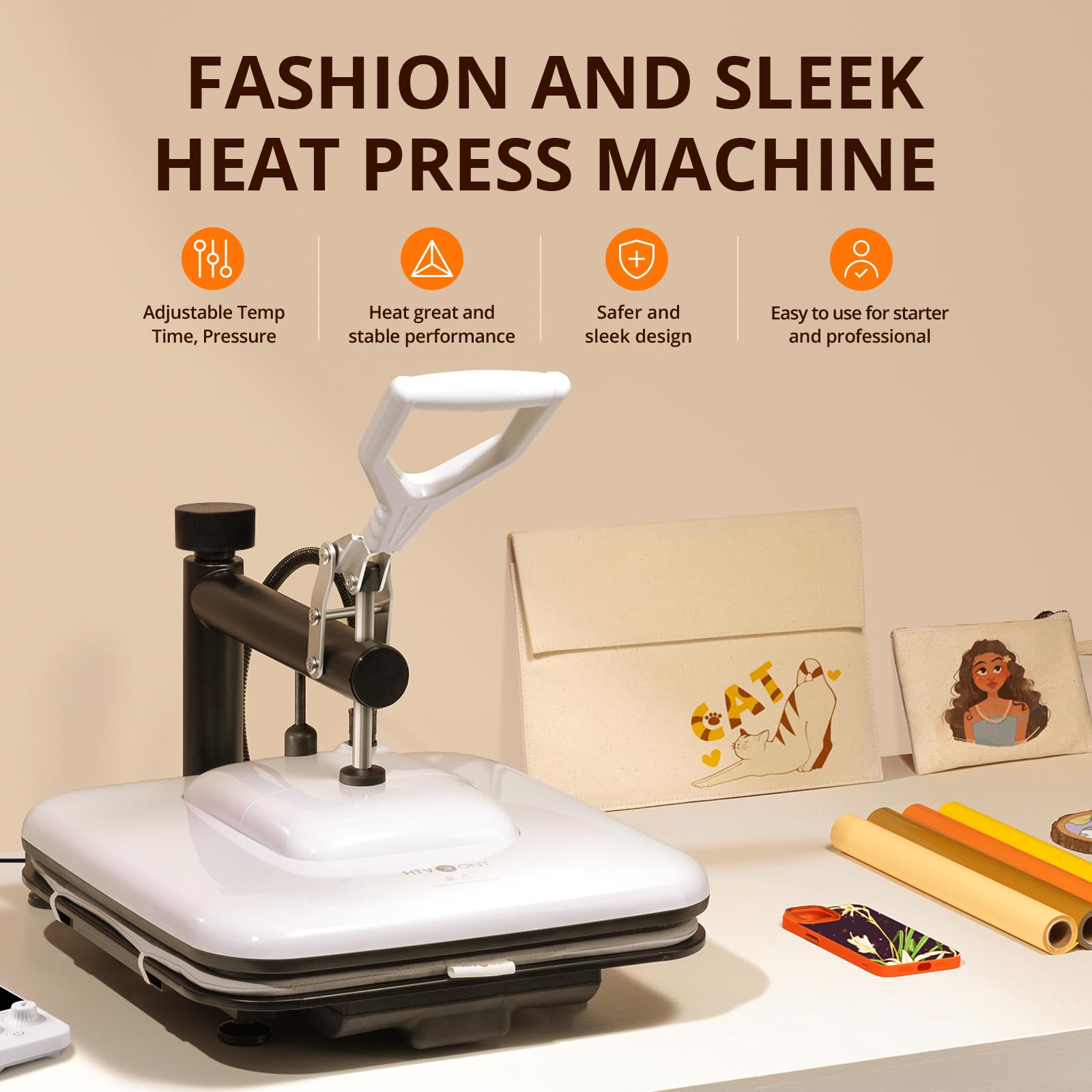 HTVRONT Heat Press Machine for - Printable Heat Transfer Vinyl ulasan dan harga