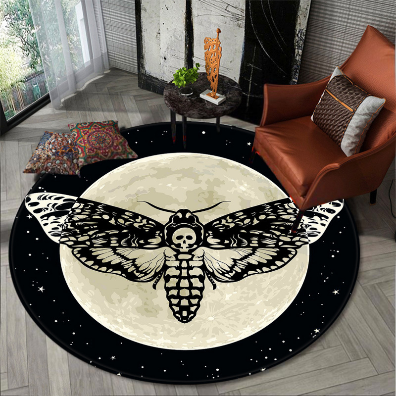 VIKAMA Gothic Death Moth Round - Commercial Printing Products ulasan dan harga