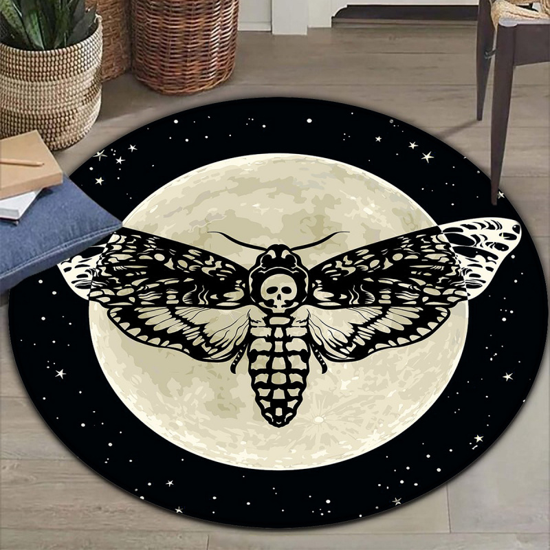 VIKAMA Gothic Death Moth Round - Commercial Printing Products ulasan dan harga