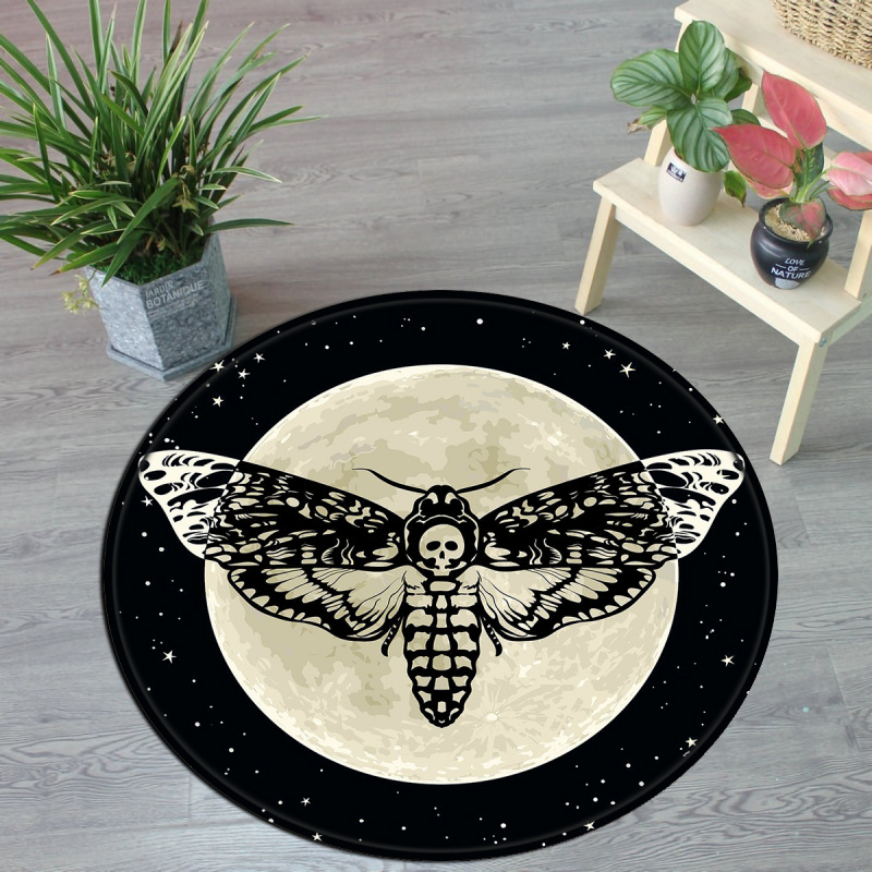 VIKAMA Gothic Death Moth Round - Commercial Printing Products ulasan dan harga
