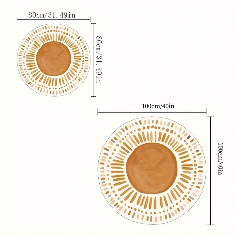 VIKAMA Boho Sunburst Round Are - Commercial Printing Products ulasan dan harga