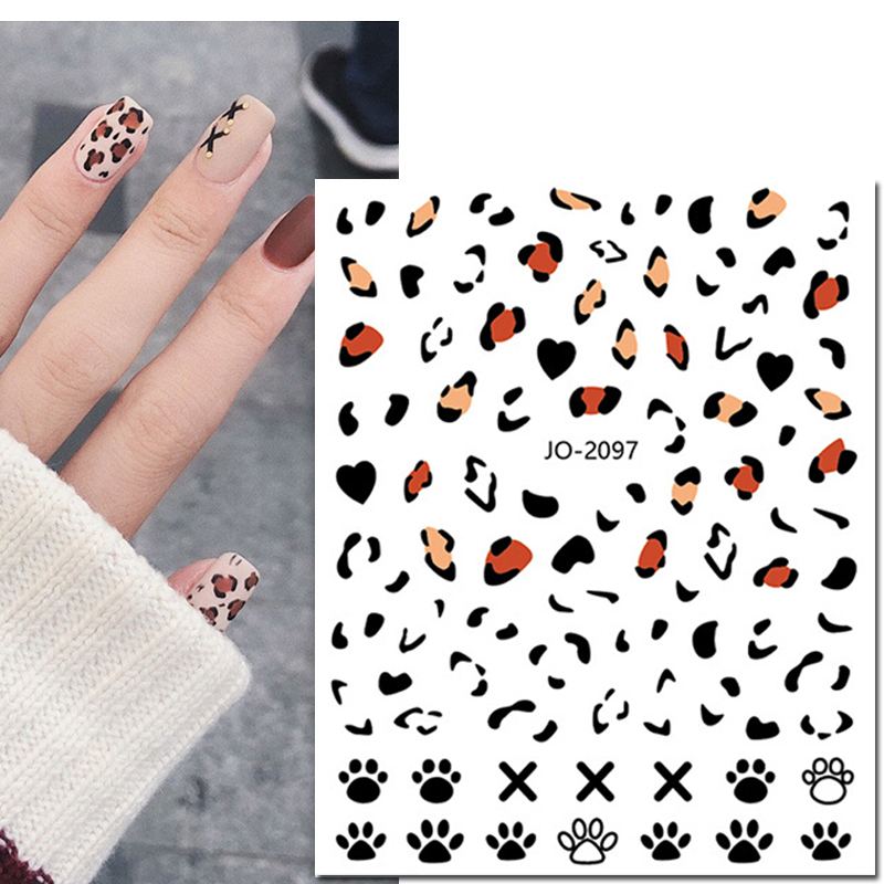 Nail Art 3d Decals Pink Blue B - Commercial Printing Paper ulasan dan harga