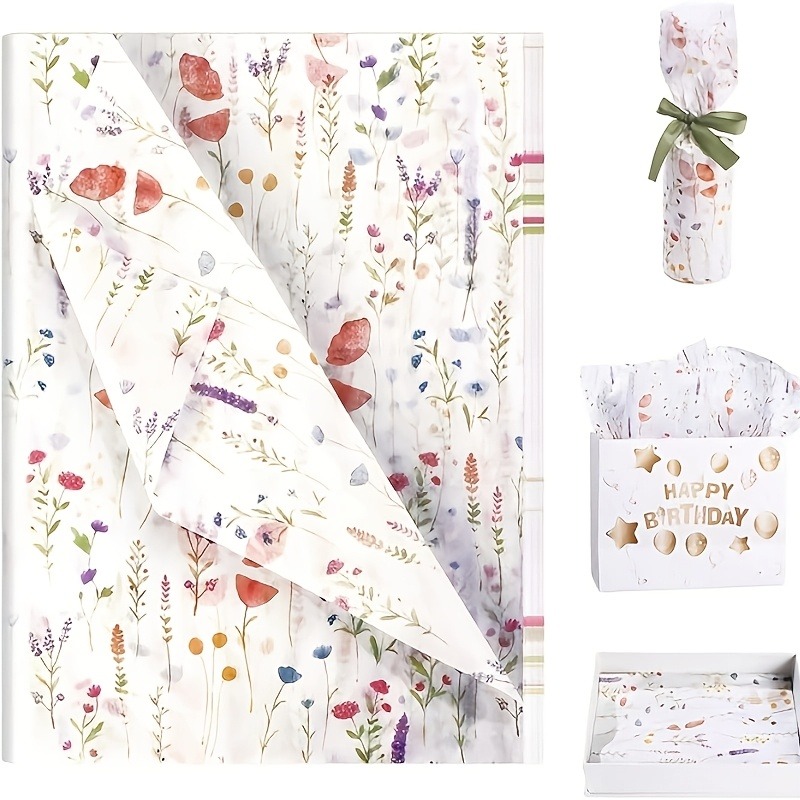 20 Sheets Lavender Print Gift  - Commercial Printing Paper ulasan dan harga