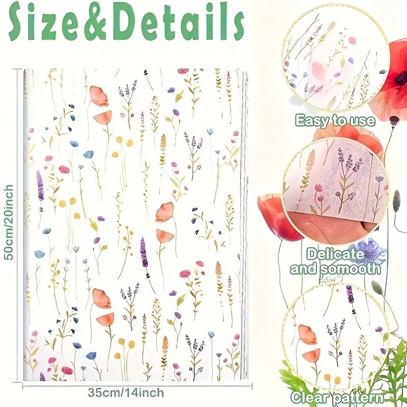 20 Sheets Lavender Print Gift  - Commercial Printing Paper ulasan dan harga