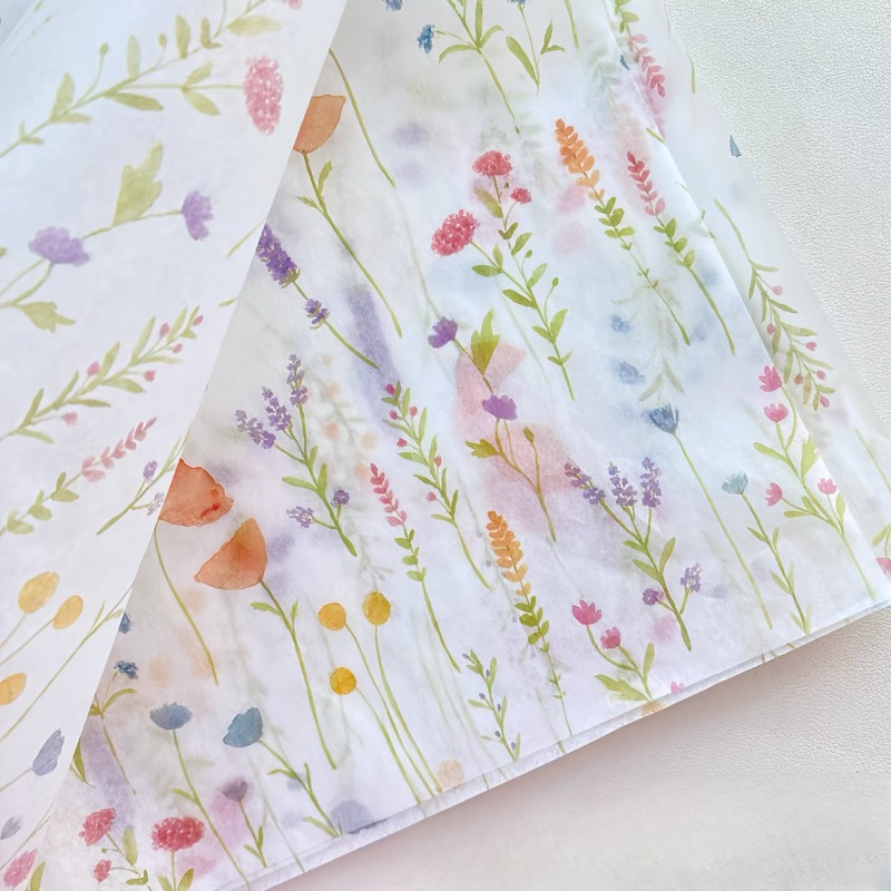 20 Sheets Lavender Print Gift  - Commercial Printing Paper ulasan dan harga